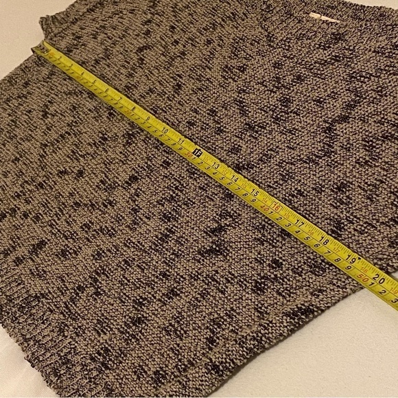 Anthropologie Moth Size XS Brown White Cap Sleeve Sweater Blouse Blouse - Picture 11 of 12